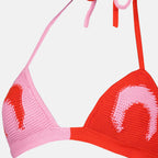 Tops Moon Häkelstrick-BH in Rot Marine Serre Rouge Femme
