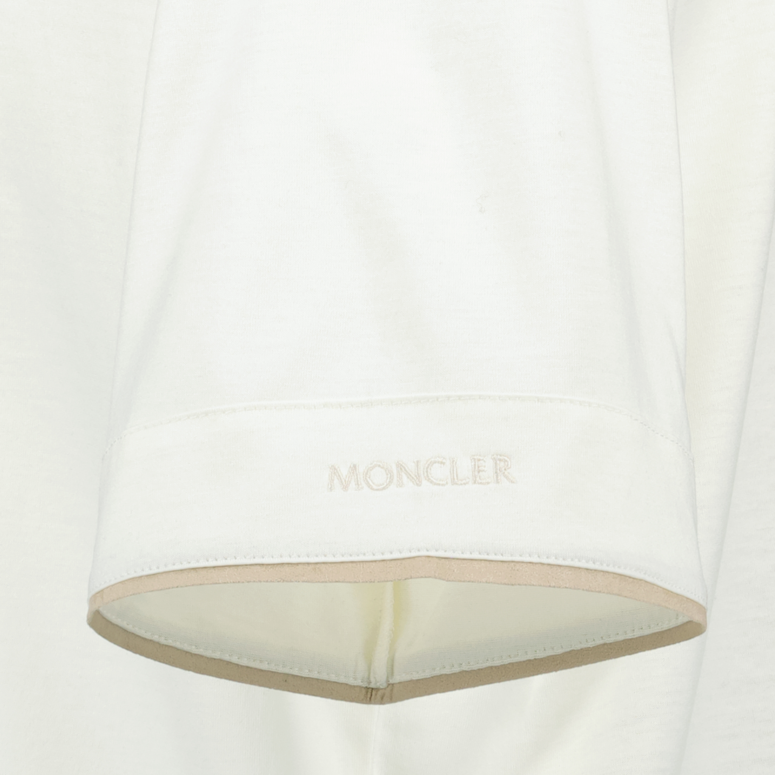 T-shirts T-shirt à bordure Moncler Blanc Homme