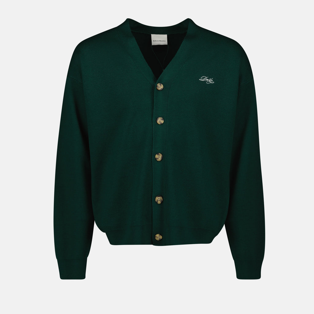 Maille Cardigan Drôle Drole De Monsieur Vert Homme