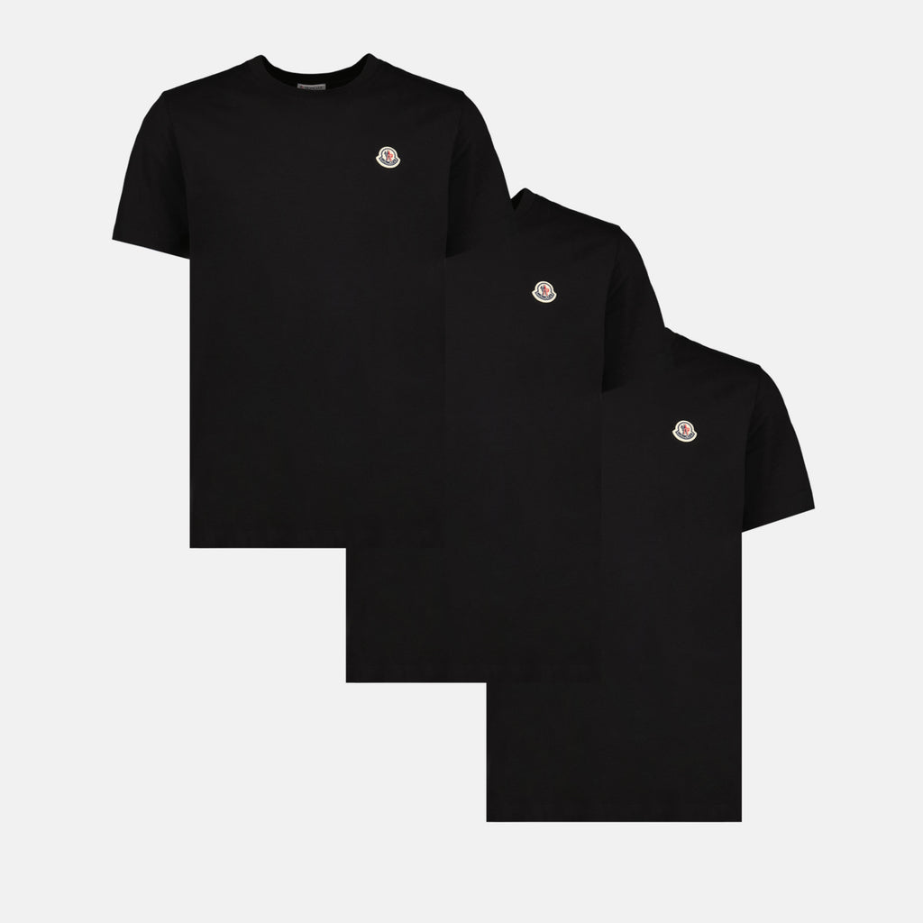 T-shirts Set di T-Shirt con Logo Moncler Noir Homme