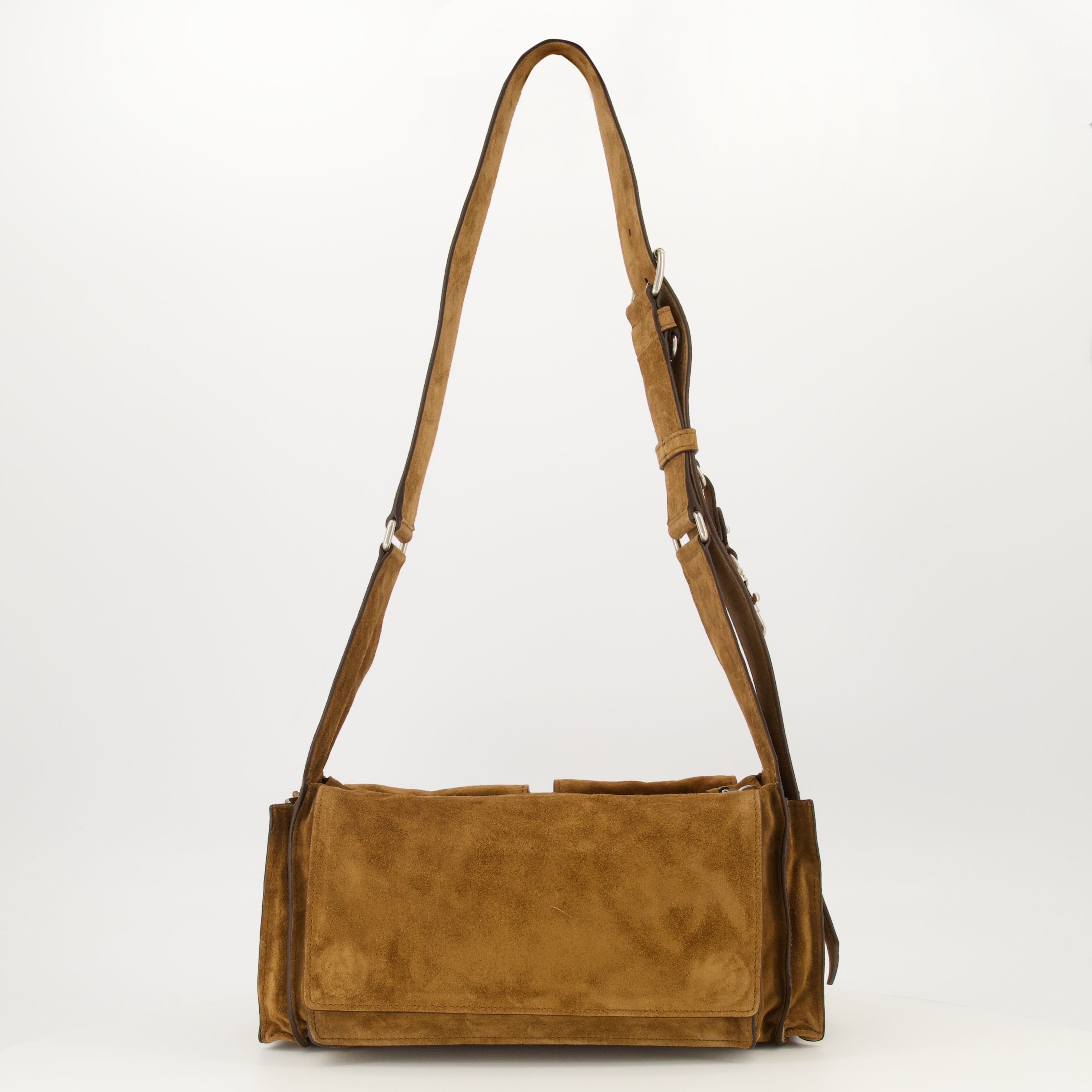 Sacs à main et épaule Sac en daim marron Miu Miu Marron Femme
