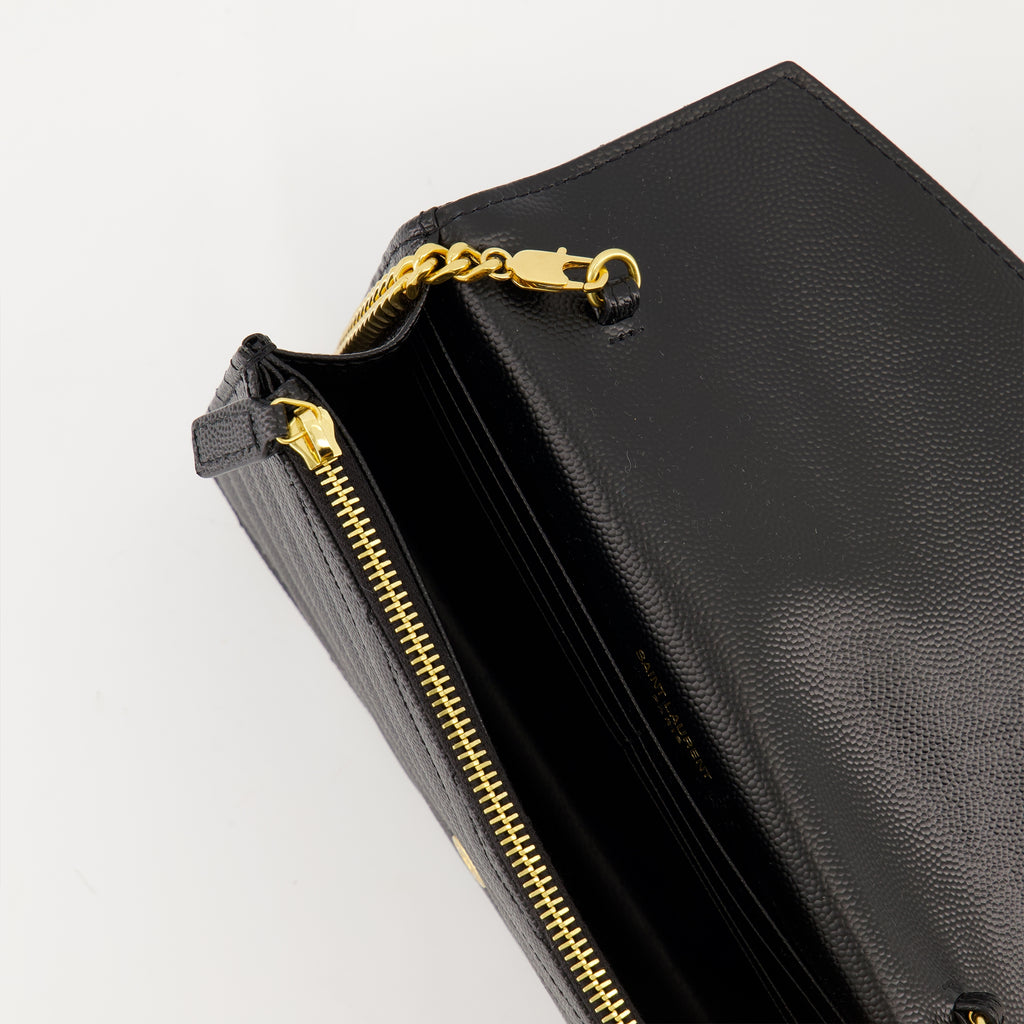 ショルダーバッグ チェーンエンベロープウォレット Saint Laurent ブラック 女性