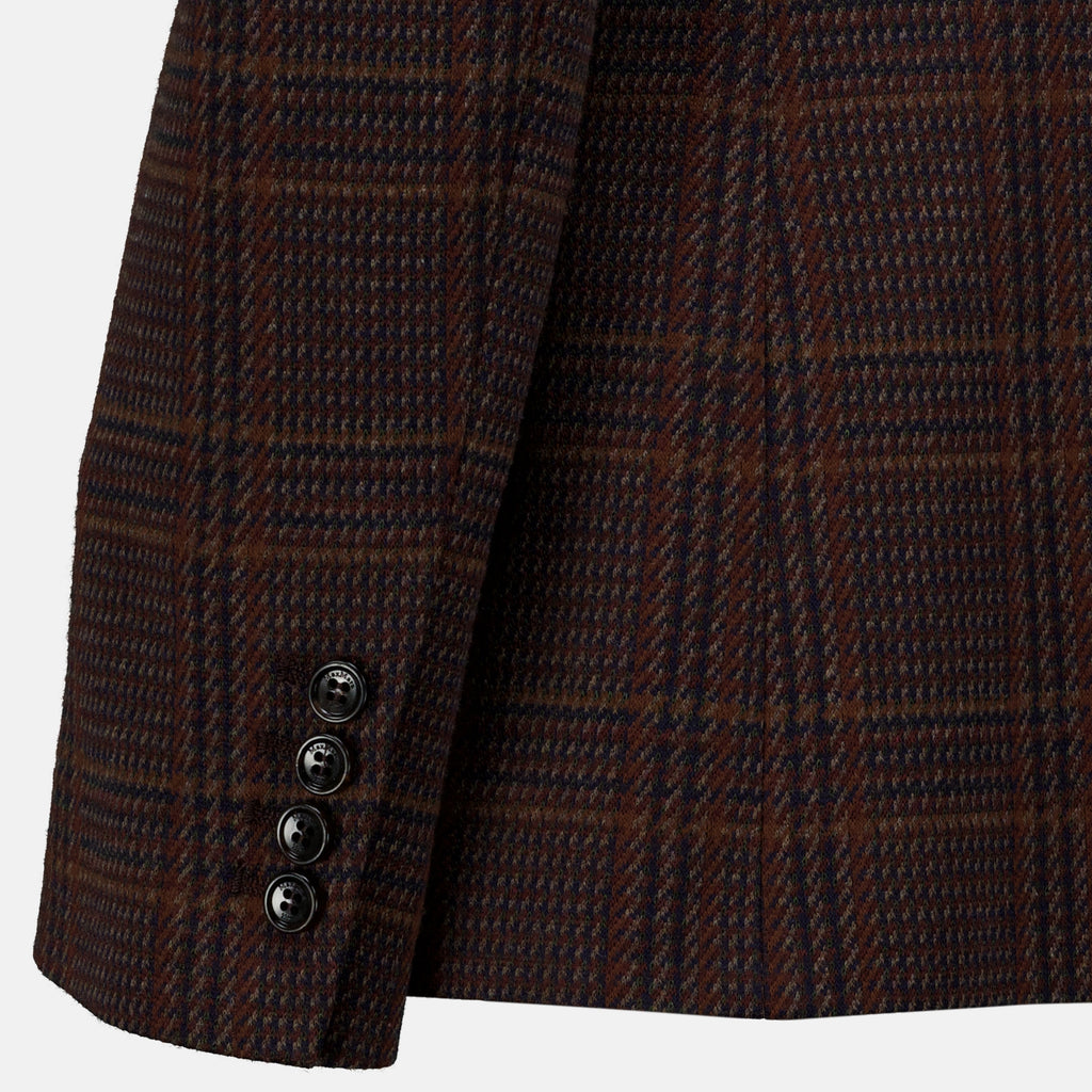 Vestes Karierter Wollblazer Max Mara Marron Femme