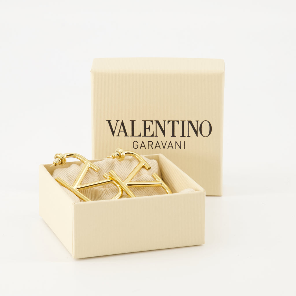 Bijoux Boucles d'oreilles VLogo Valentino Garavani Doré Femme