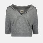 Polos Polo Shrunken jo Khaite Gris Femme