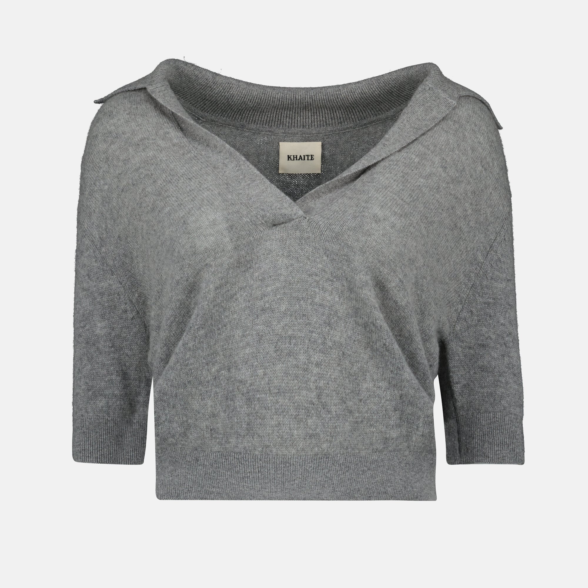 Polos Polo Shrunken jo Khaite Gris Femme