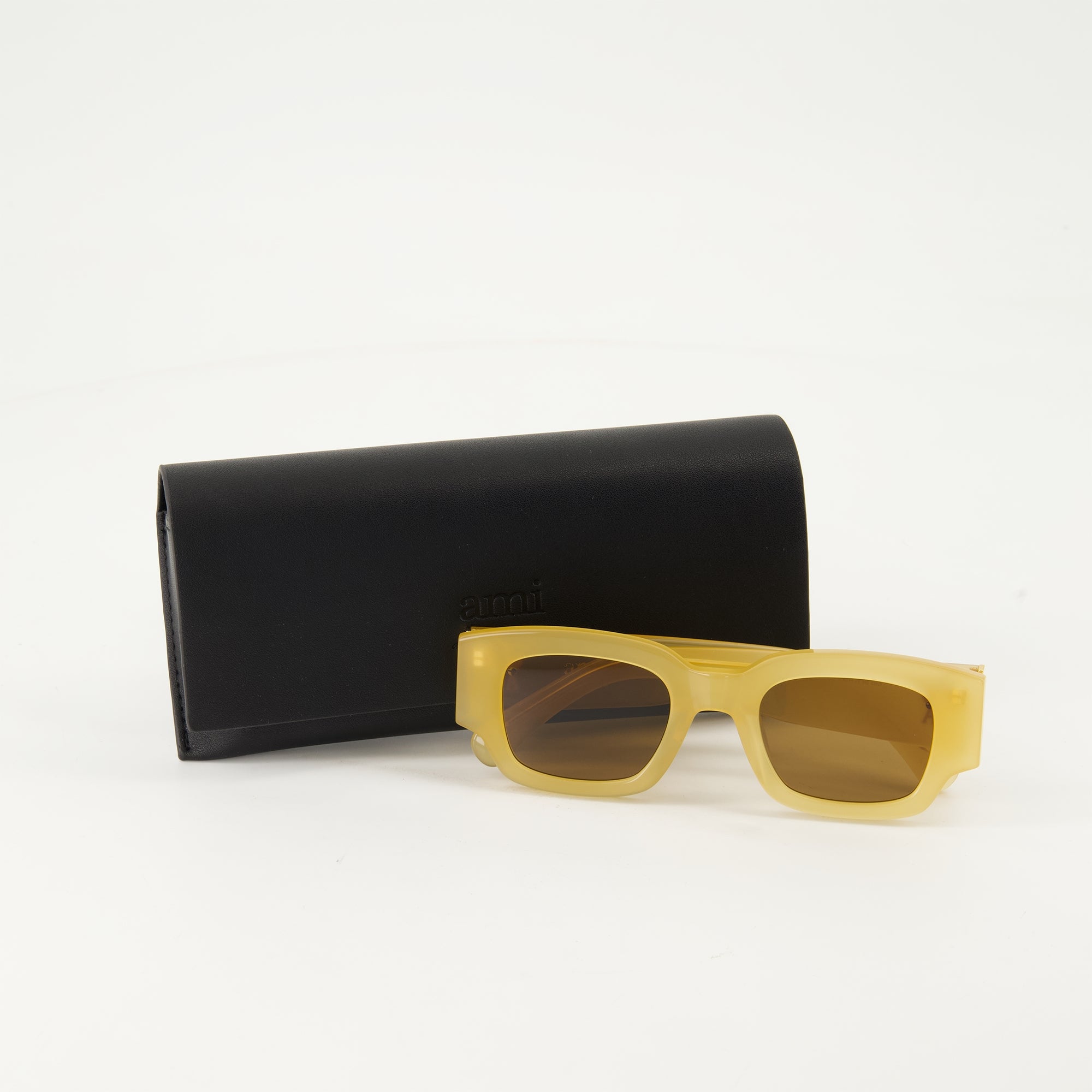 Lunettes Lunettes de soleil AMI de Coeur Ami PARIS Beige Unisexe