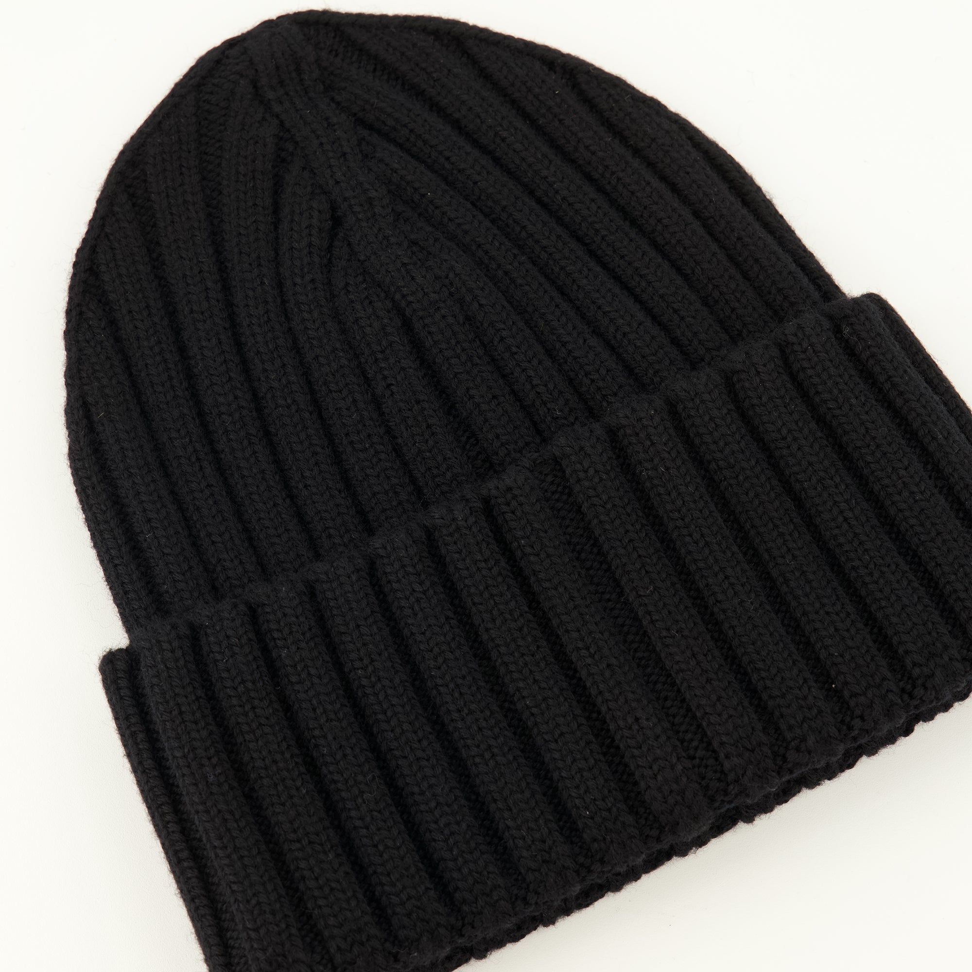 Chapeaux, casquettes et bonnets Bonnet à logo en laine noir Moncler Noir Femme