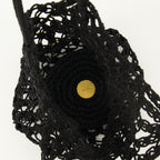 Immagine della borsa in crochet nera del marchio Saint Laurent per Donna - Stagione Autunno-Inverno 2025 - Vista Dettagliata_3