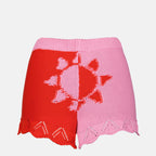 Shorts Mini short Moon en maille crochet rouge Marine Serre Rouge Femme