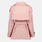 Bild des Burberry Damen Fitzrovia Kurzen Trenchcoats in Pink - Frühling-Sommer 2026 - Rückansicht