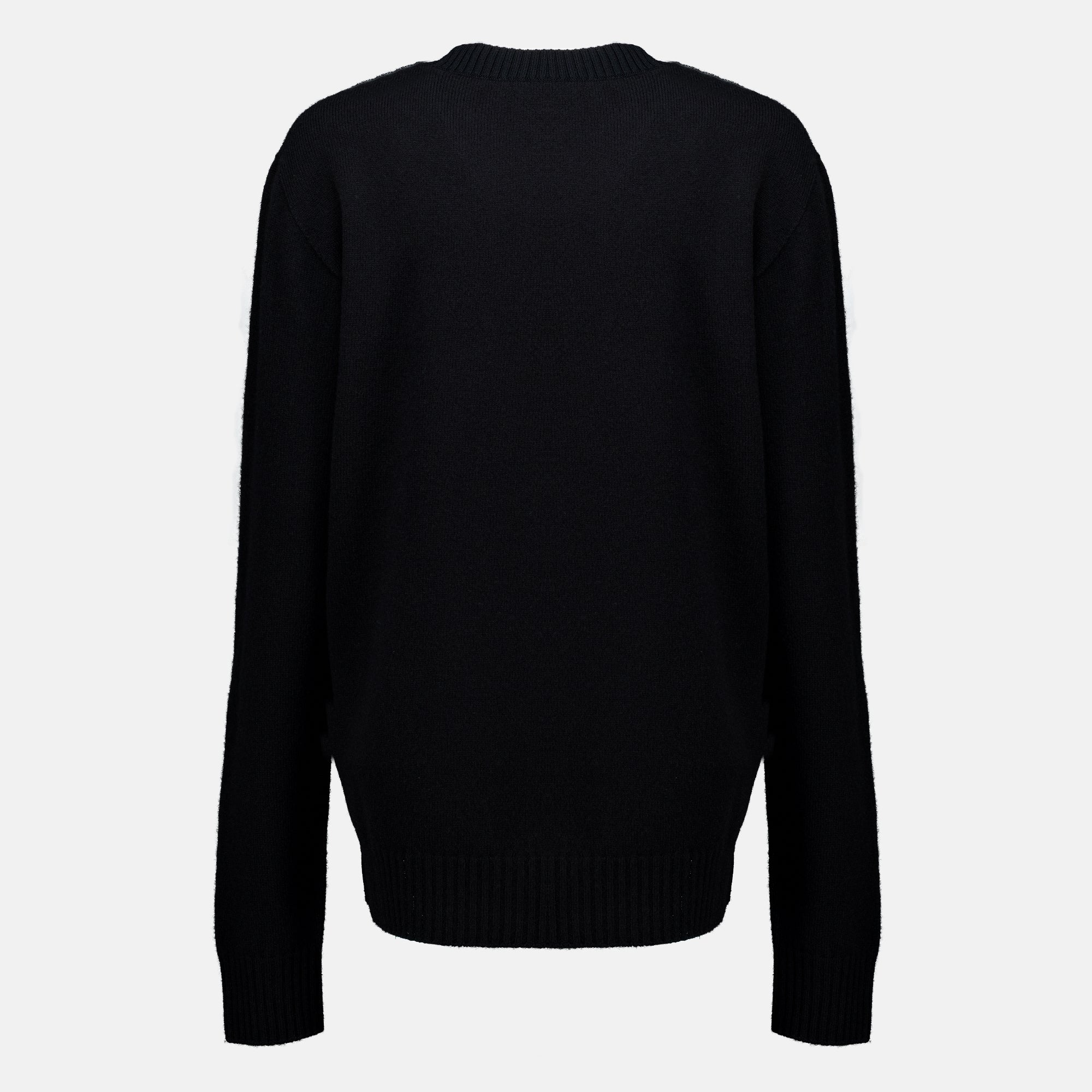 Maille 검은색 울 스웨터 Courrèges Noir Femme