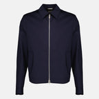 Vestes Marineblaue Wolljacke mit Reißverschluss Dior Bleu foncé Homme