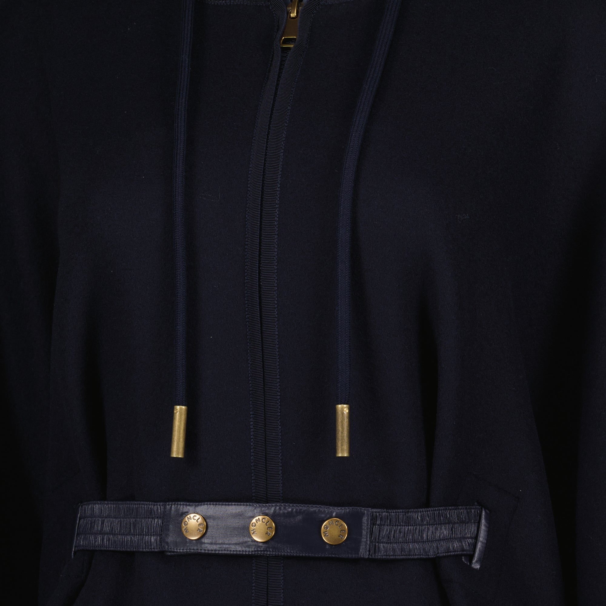 Vestes Cape en laine bleu marine Moncler Bleu foncé Femme