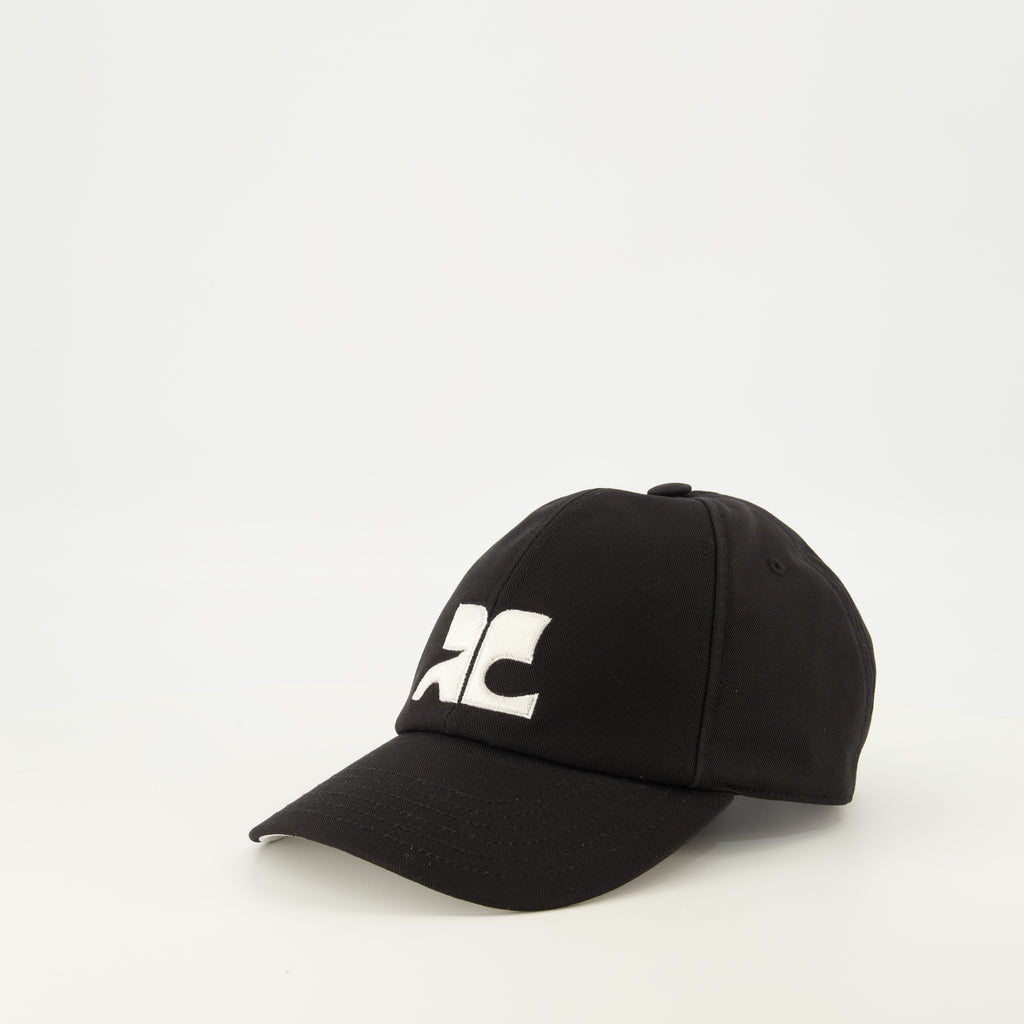 Chapeaux, casquettes et bonnets Cappello Nero Ricamato AC Courrèges Noir Femme