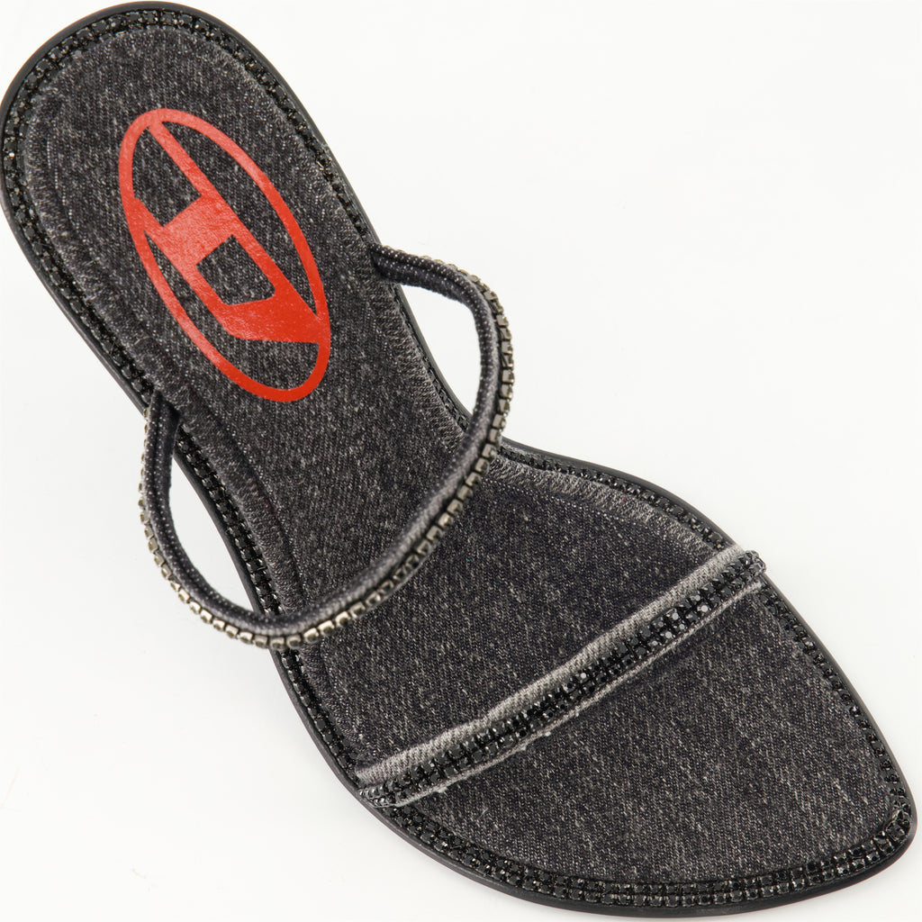 Chaussures ouvertes Sandales à talons D-havanna Sdl Diesel Noir Femme