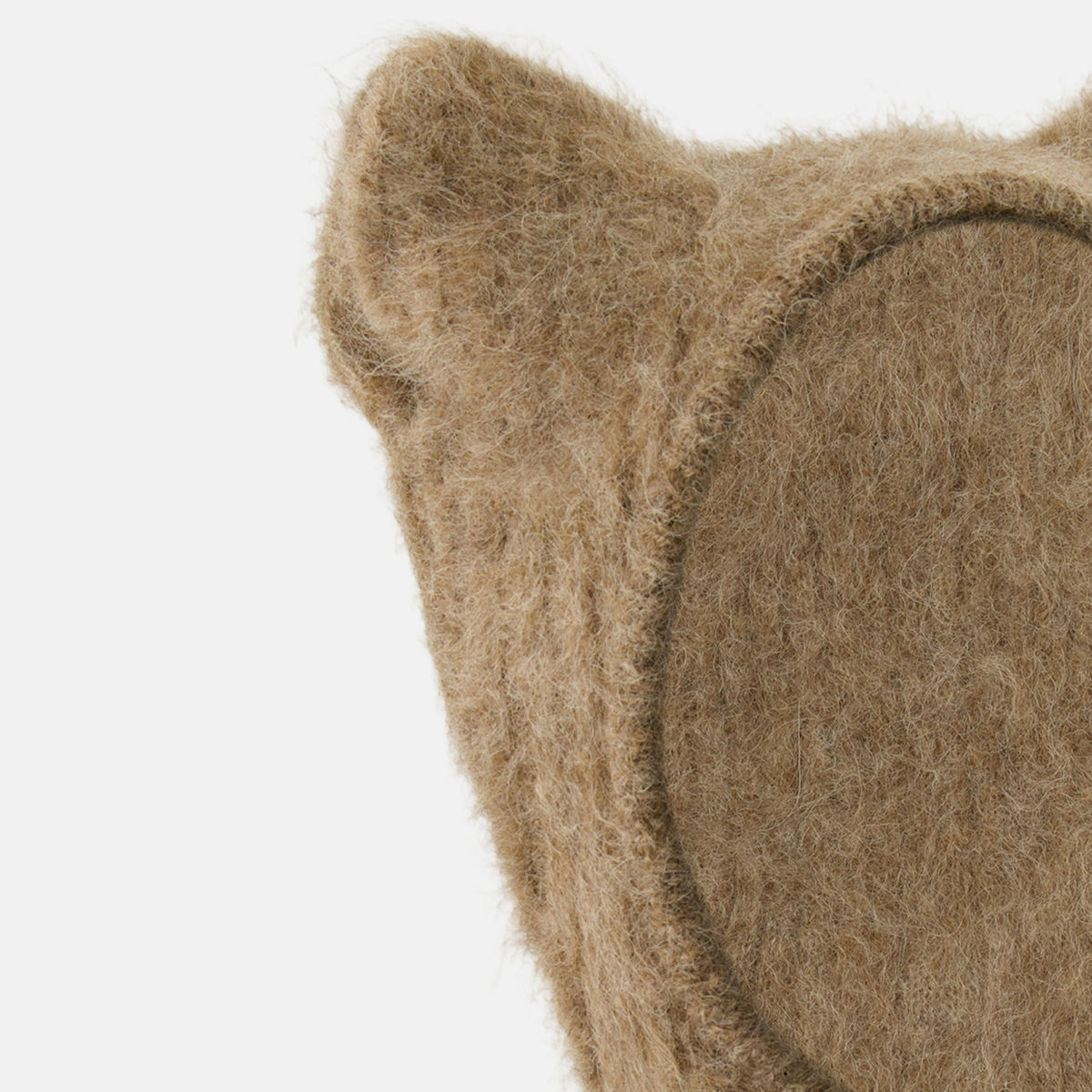Chapeaux, casquettes et bonnets Cagoule oreilles en laine d'alpaga Maison Kitsune Beige Homme