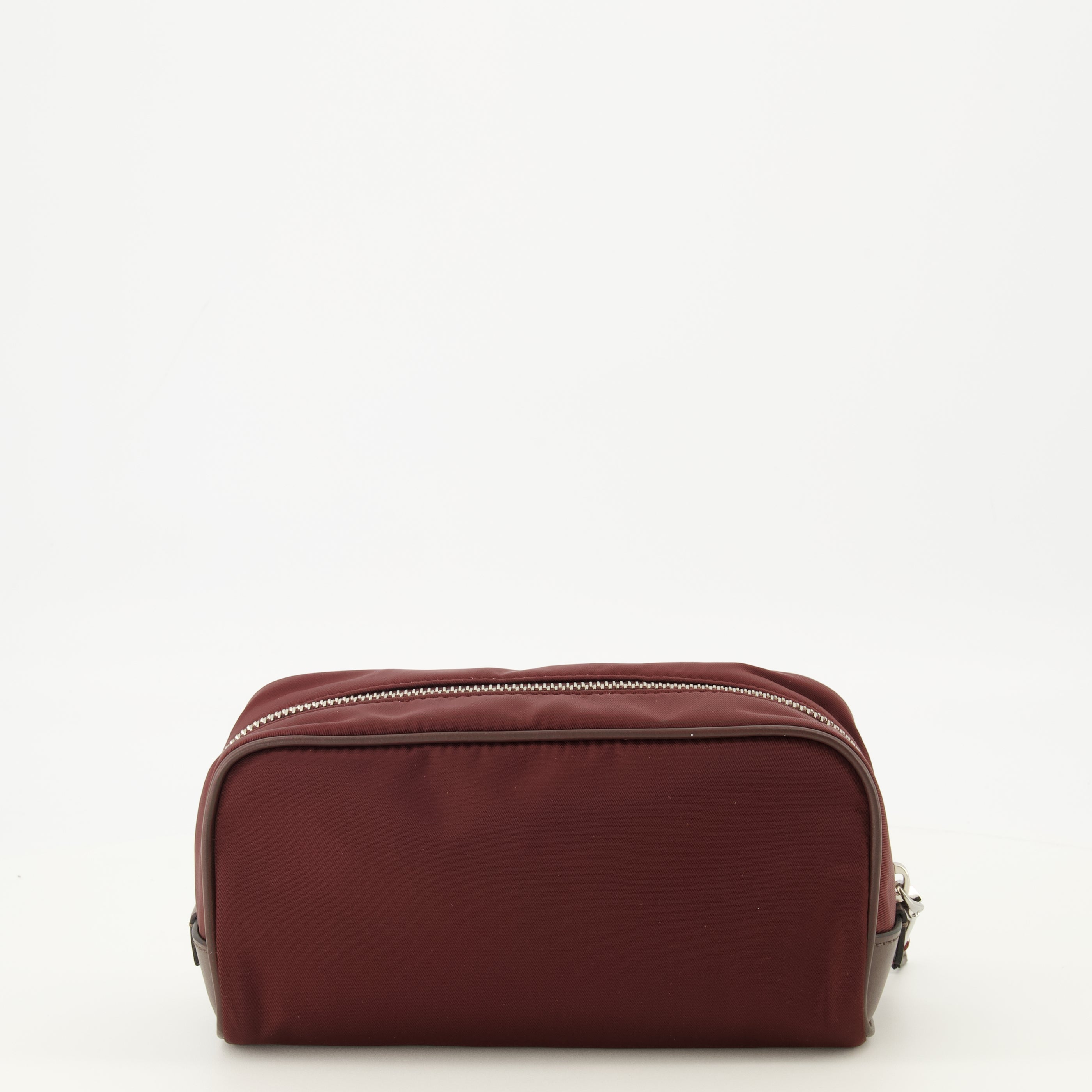 Pochettes SpeedRock Burgundy Pouch in Re-Nylon and Leather Prada Bordeaux Homme