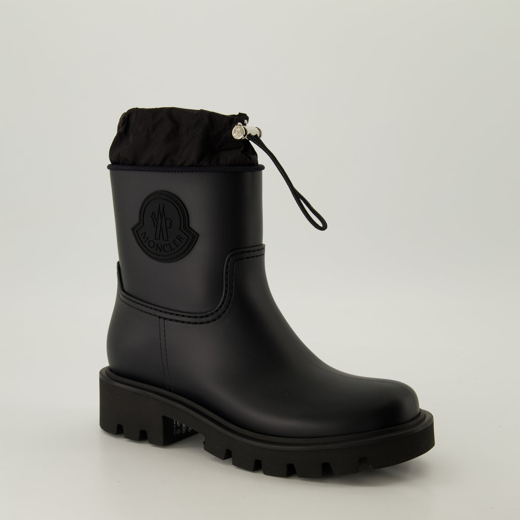 Bottines Mini Bottes Kickstream de pluie Moncler Noir Femme