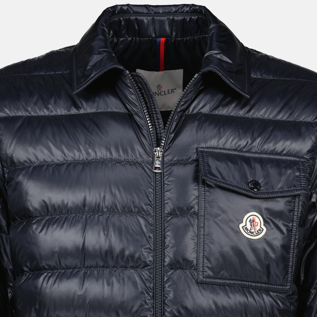 Image de l'article Doudoune Mourillon bleu marine de la marque Moncler pour Homme - Saison Printemps-Été 2026 - Vue détaillée_1