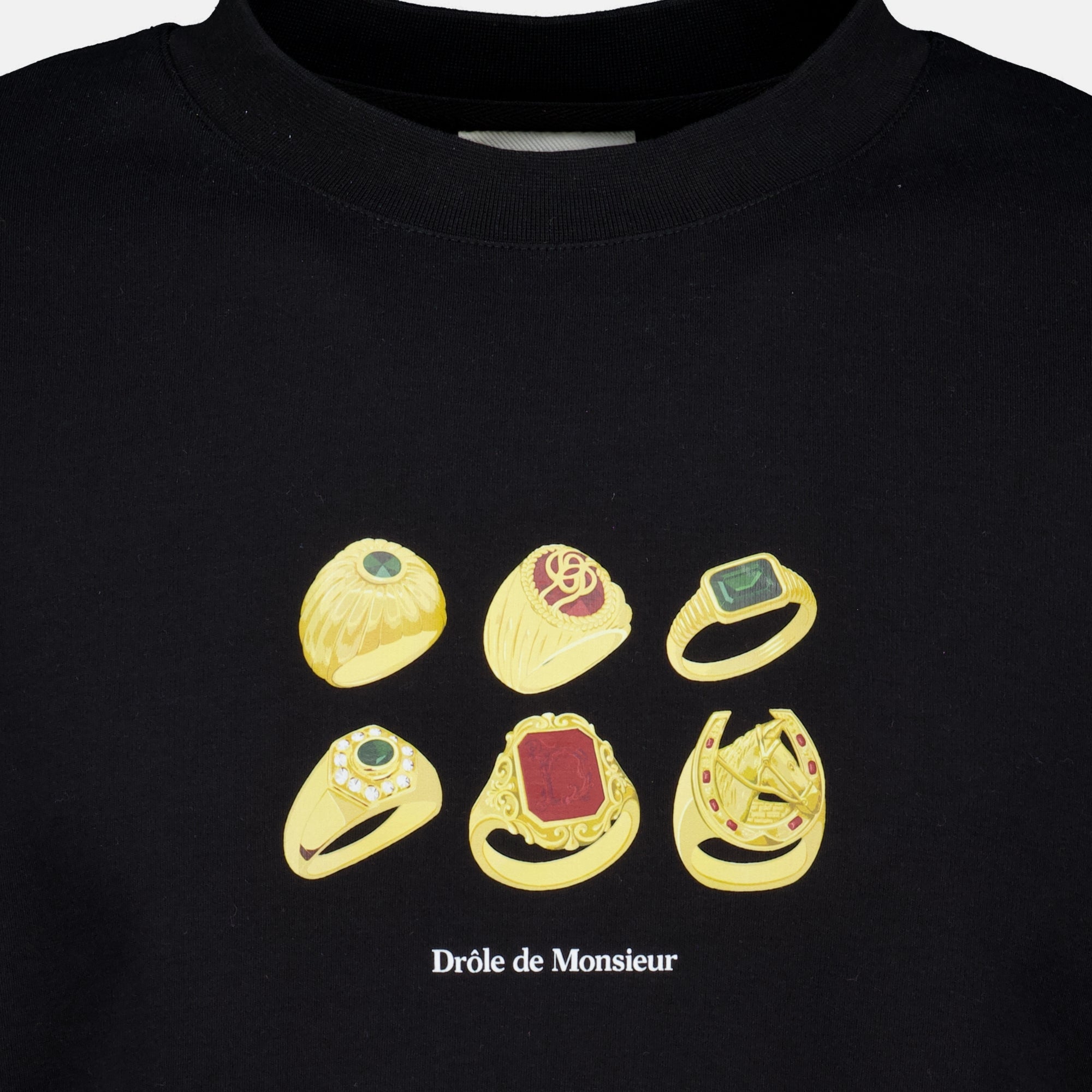 T-shirts ブラックリング Tシャツ Drole De Monsieur Noir Homme