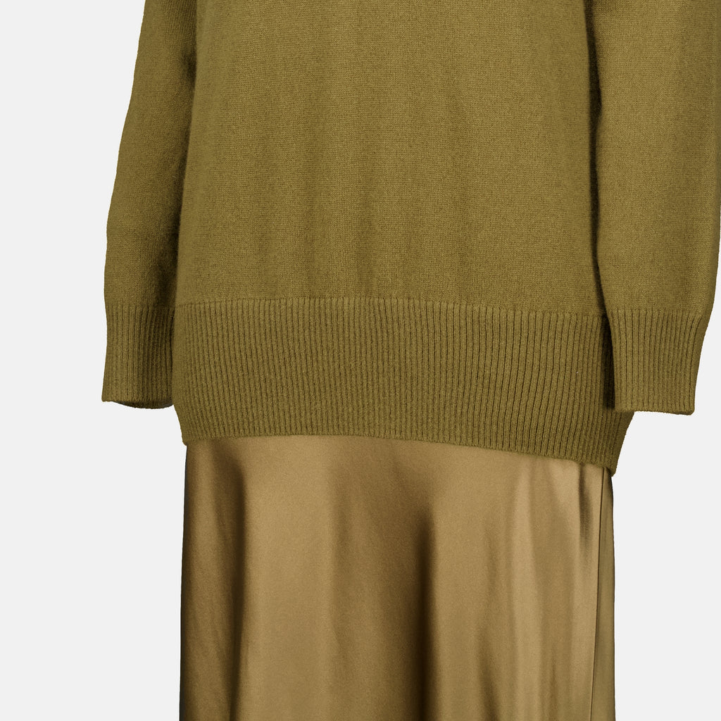 Robes Robe longue Monument Christopher Esber Kaki Femme