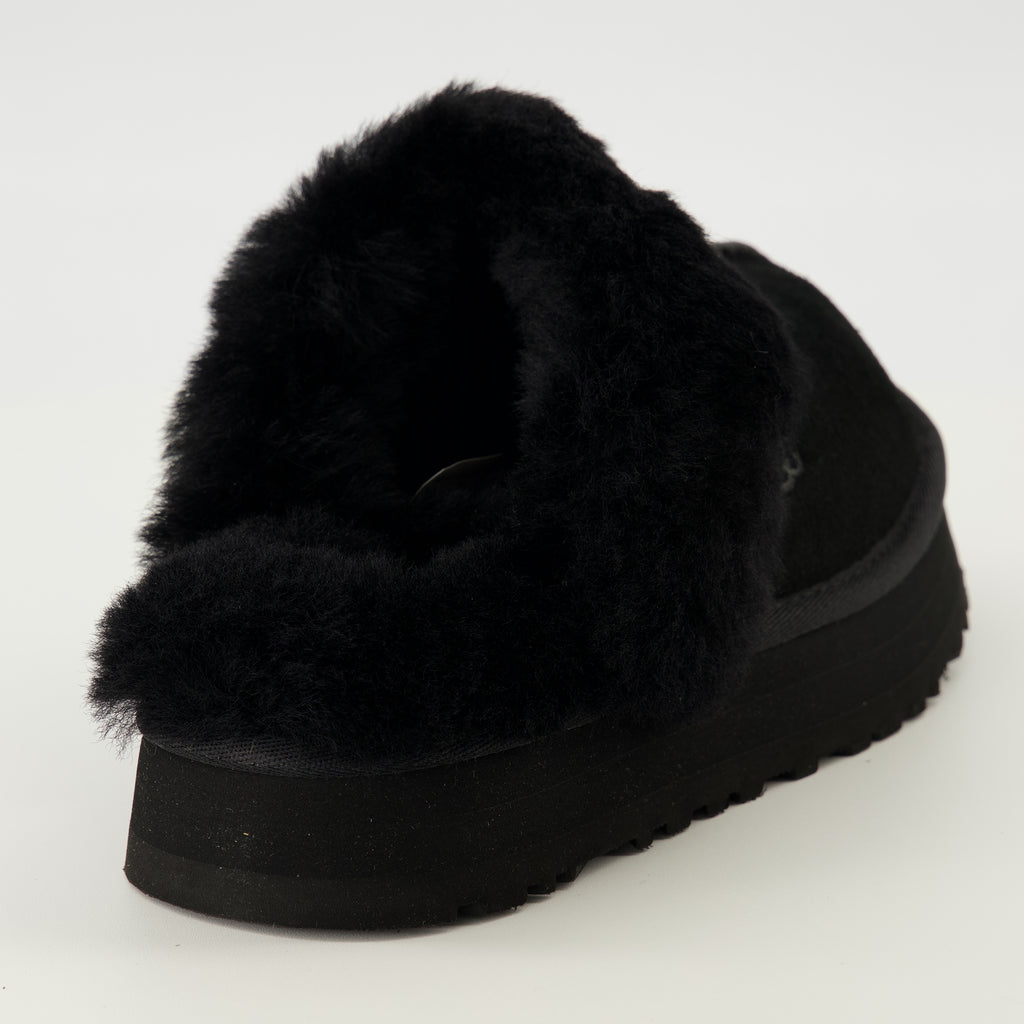 Image of the Ugg women's Black Disquette Mules article - Spring-Summer 2026 season - Back view