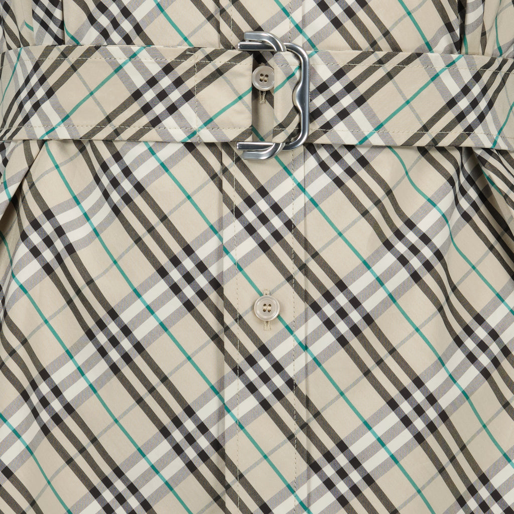 Robes Robe à carreaux Check Burberry Beige Femme