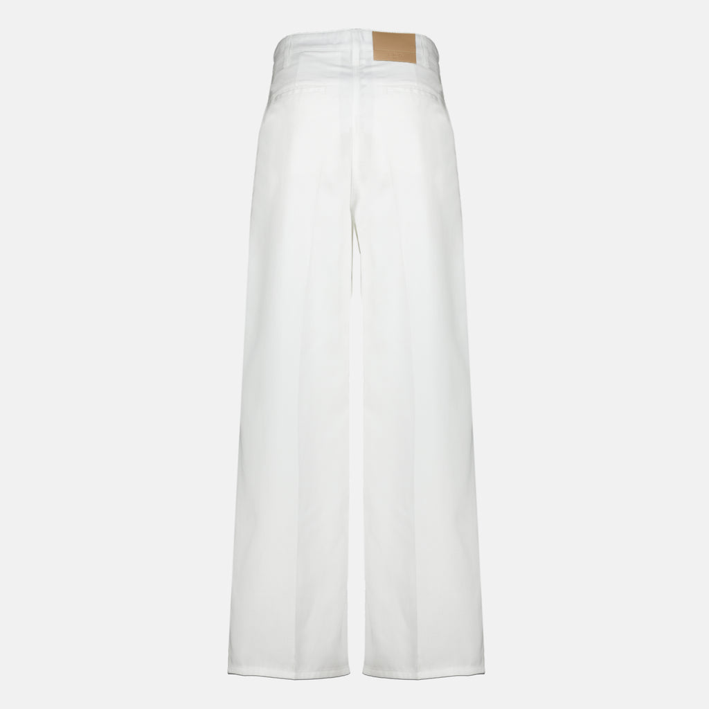 Pantalons Pantalon large fluide blanc Iro Blanc Femme