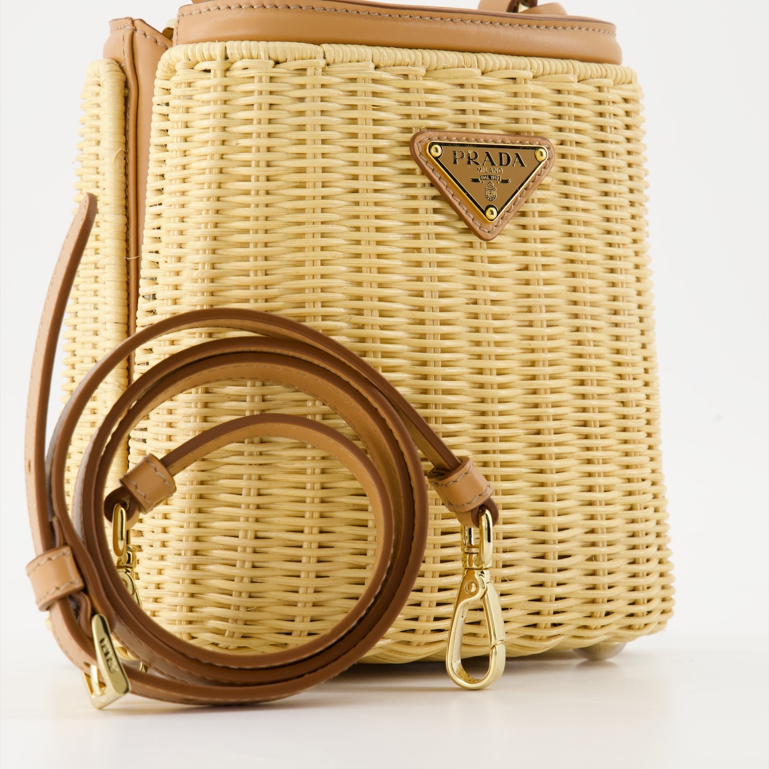 핸드백 및 숄더백 Sac panier Prada 베이지 Femme