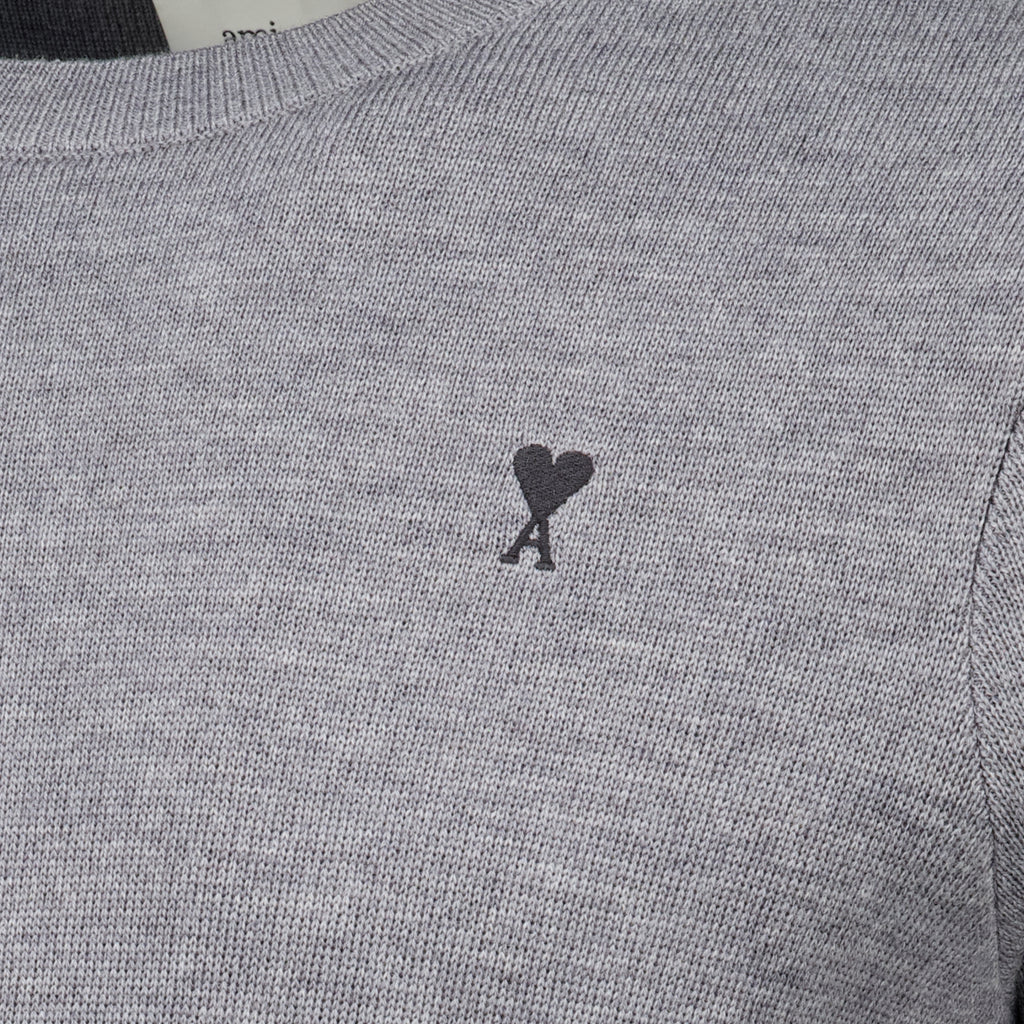 Maille Gray Wool Sweater Ami PARIS Gris Homme