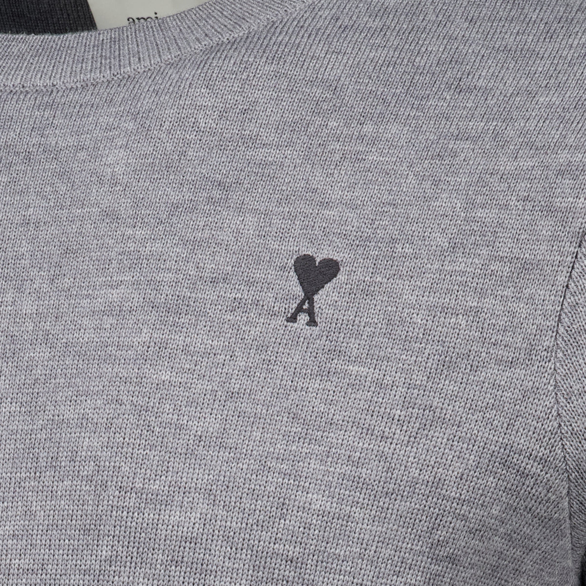 Maille Gray Wool Sweater Ami PARIS Gris Homme
