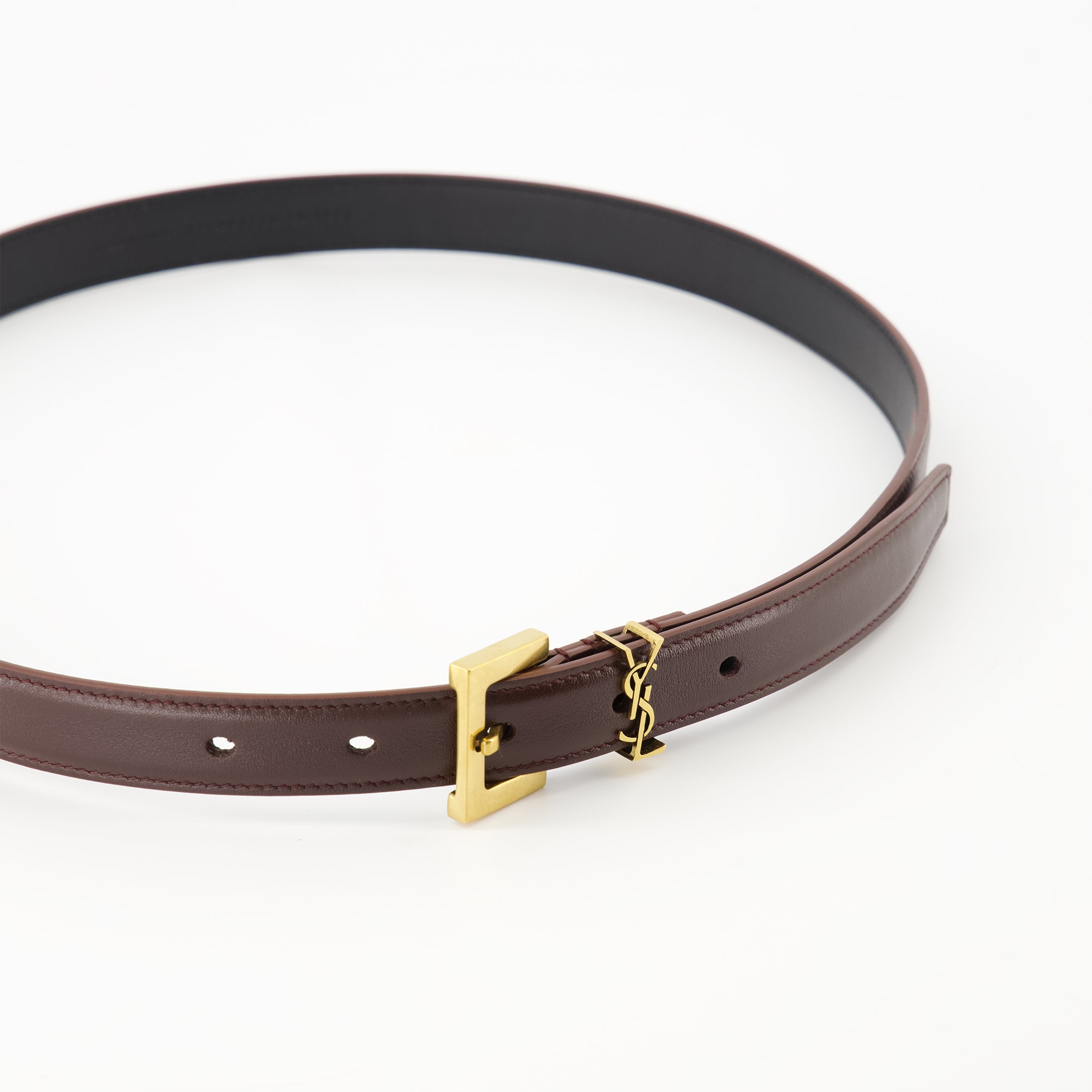 Belts Cassandre Belt Saint Laurent Bordeaux Femme