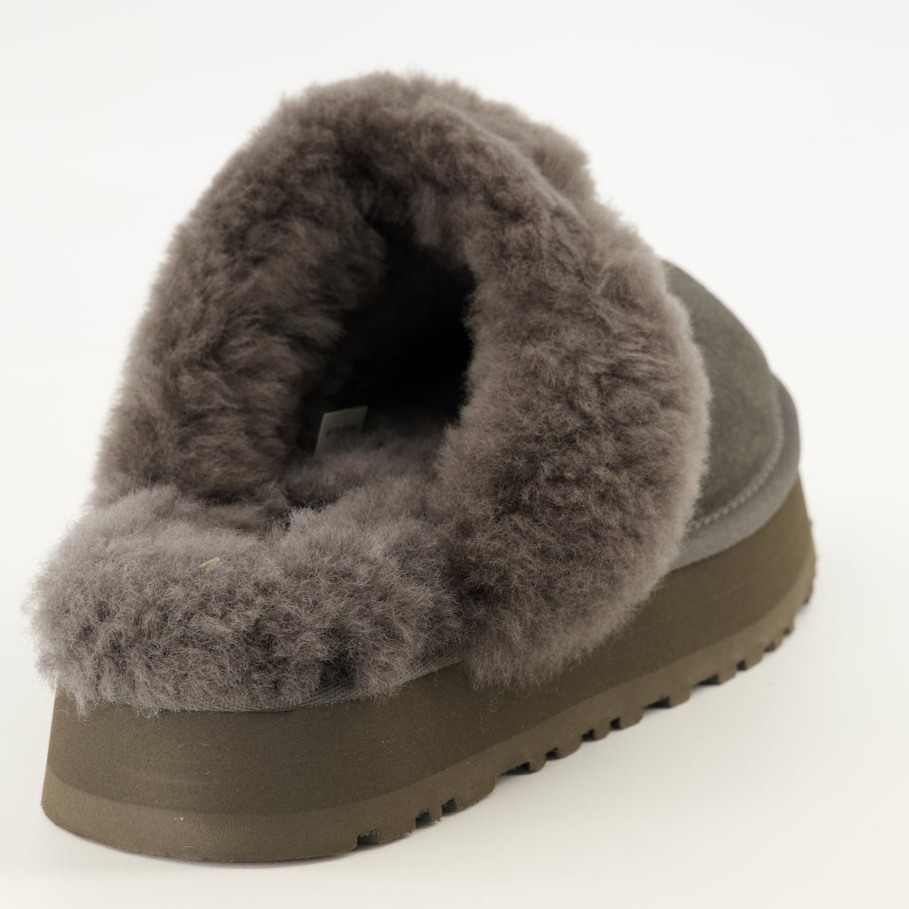Chaussures ouvertes Mules Disquette grise Ugg Gris Femme