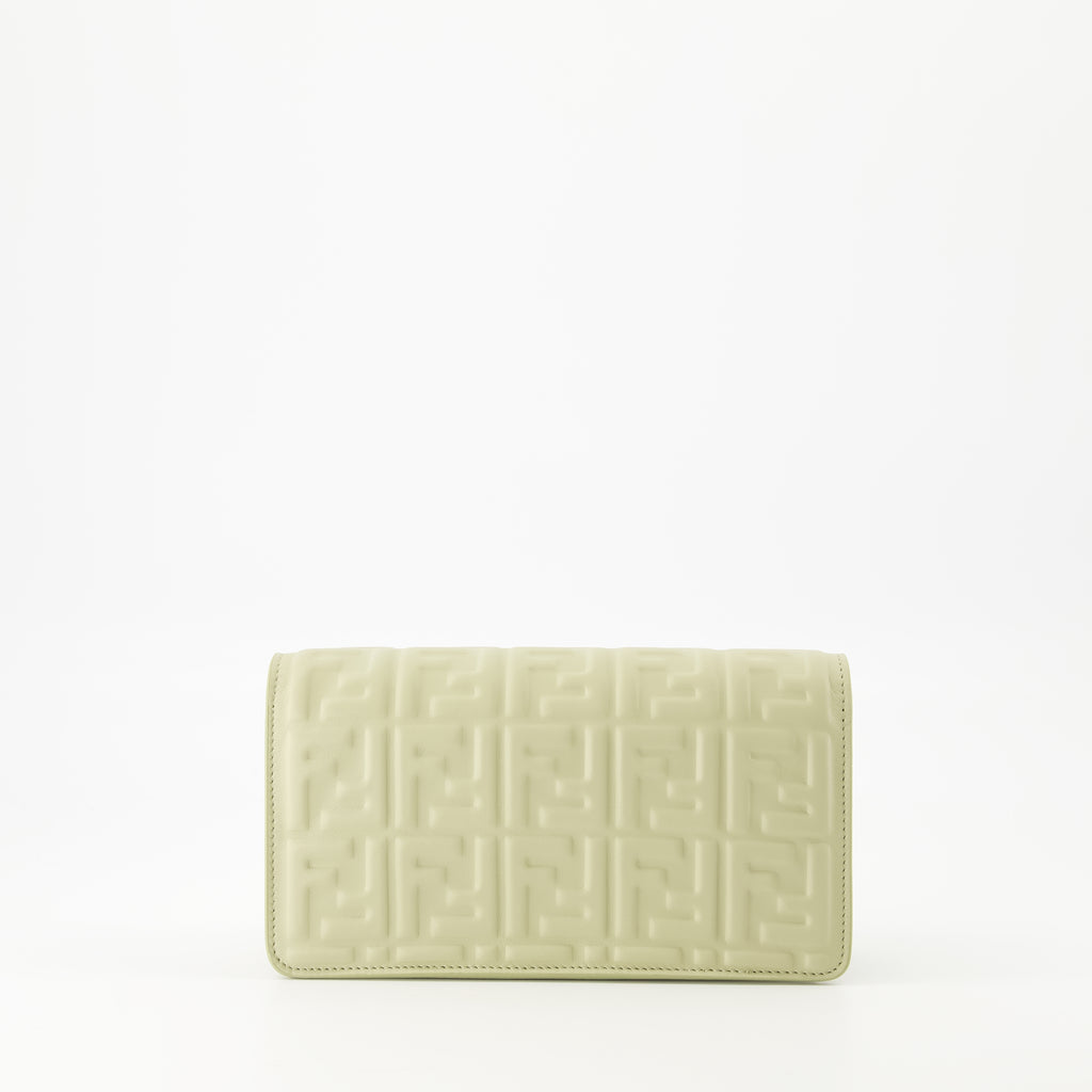 Crossbody bags Baguette Wallet with Chain Fendi Green Femme