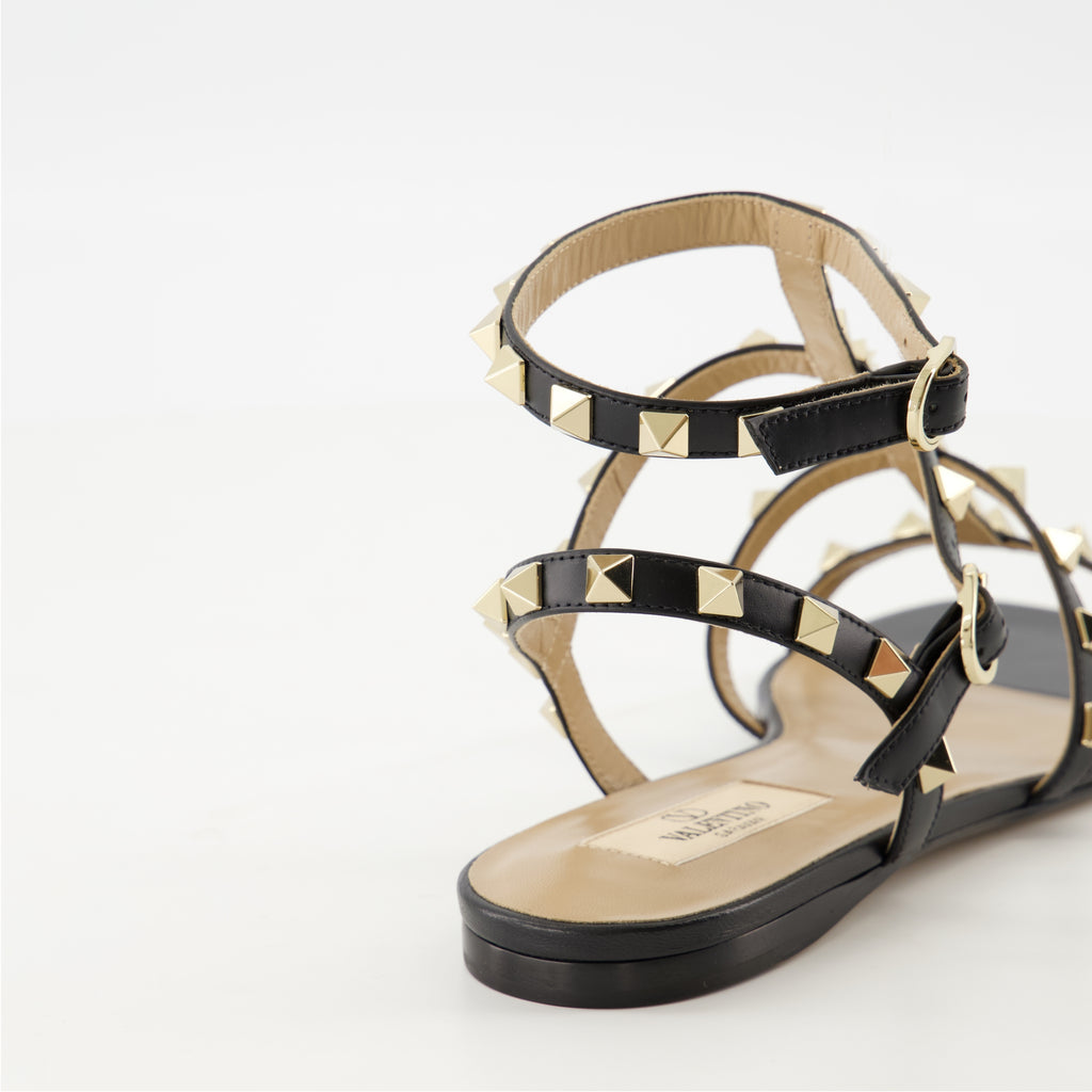 Chaussures ouvertes Sandales Rockstud Valentino Garavani Noir Femme
