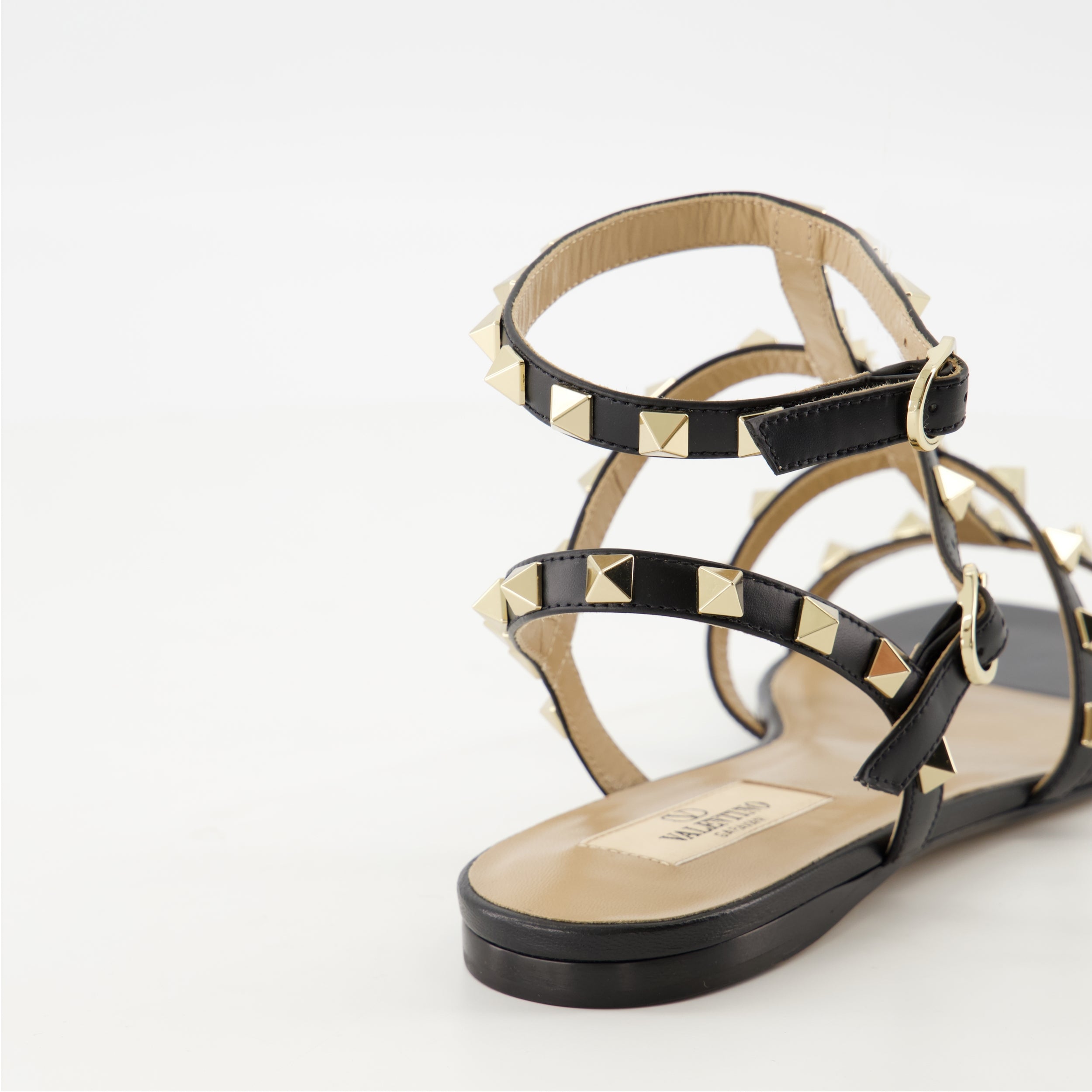 Chaussures ouvertes Sandales Rockstud Valentino Garavani Noir Femme