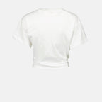 Camisetas Camiseta Branca com Anel Rabanne Branco Femme