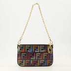 Image of the multicolored Baguette clutch bag by Fendi for Women - Spring-Summer 2026 - Front View