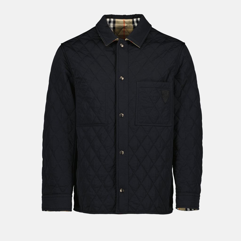 Vestes Veste matelassée réversible Burberry Noir Homme