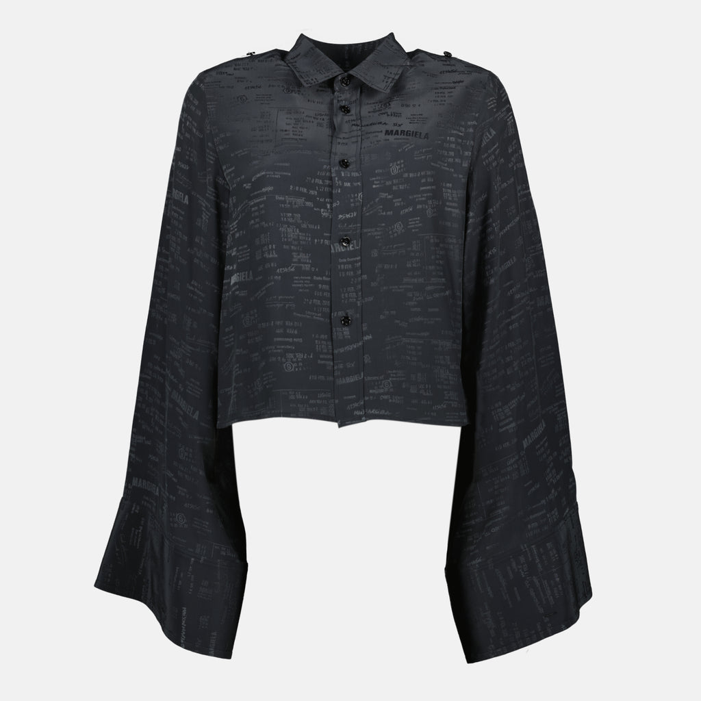 Immagine dell'articolo Camicia a motivi jacquard del marchio Mm6 per Donna - Stagione Primavera-Estate 2026 - Vista Frontale