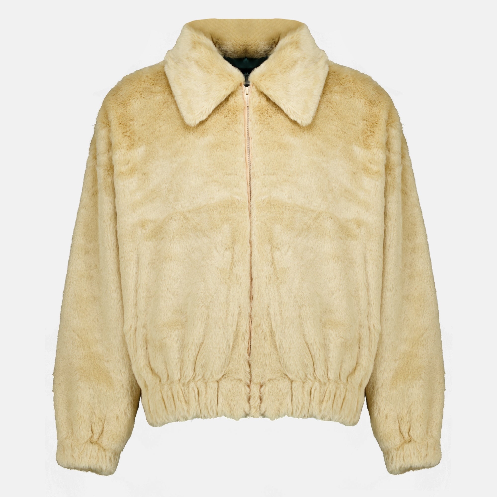 Vestes Faux-Fur-Jacke Slogan Drole De Monsieur Beige Homme