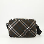 Borse a tracolla Borsa a Motivo Check Burberry Marrone Uomini