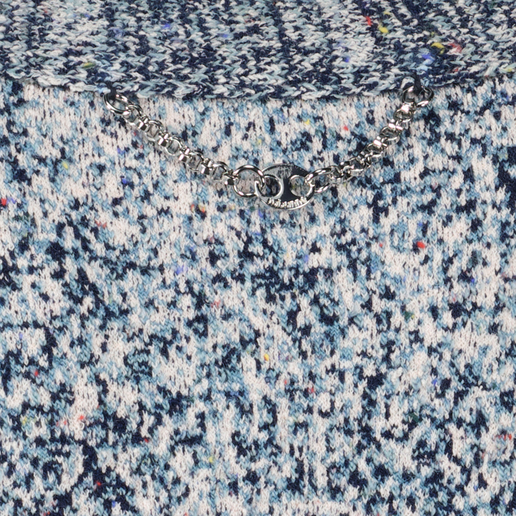 Image de l'article Cardigan bleu effet tweed en coton de la marque Rabanne pour Femme - Saison Printemps-Été 2026 - Vue détaillée_2