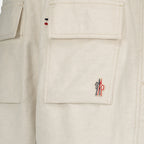 Shorts Shorts de Algodón y Lino Beige Moncler Grenoble Beige Homme