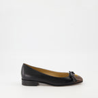 Chaussures plates Valet du roiバレリーナ Valentino Garavani Noir Femme