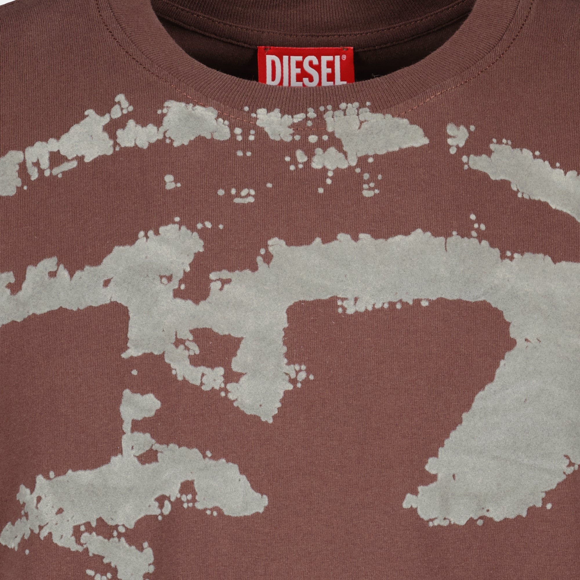 Immagine della T-shirt T-Boxt-N14 marrone di Diesel per Uomo - Stagione Primavera-Estate 2026 - Vista Dettagliata_2