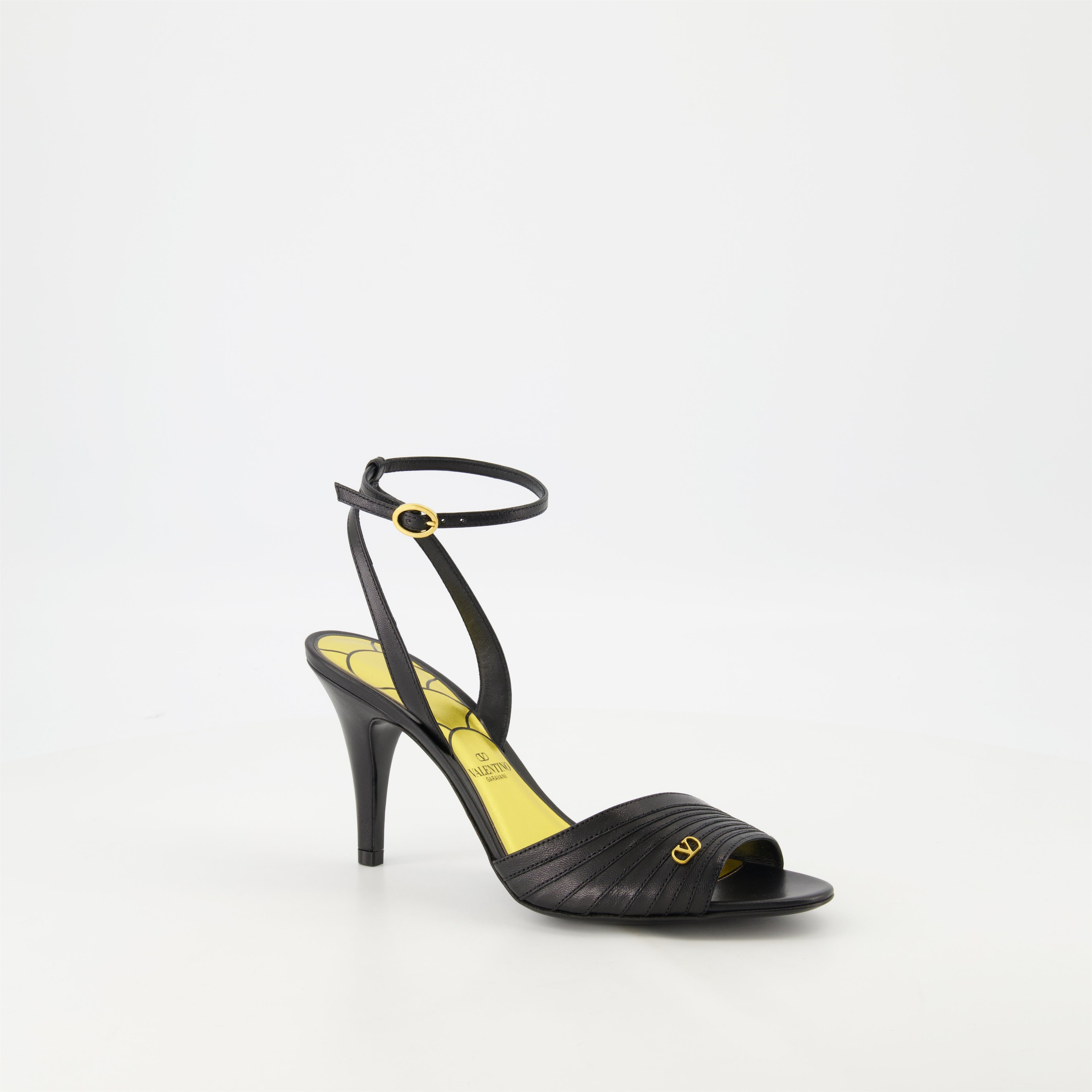 Scarpe aperte Ladycrush Sandali con Tacchi Valentino Garavani Nero Femme