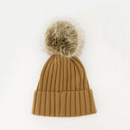 Imagem do Gorro de Lã com Pom-Pom da Marca Moncler para Senhora - Temporada Outono-Inverno 2025 - Vista Traseira