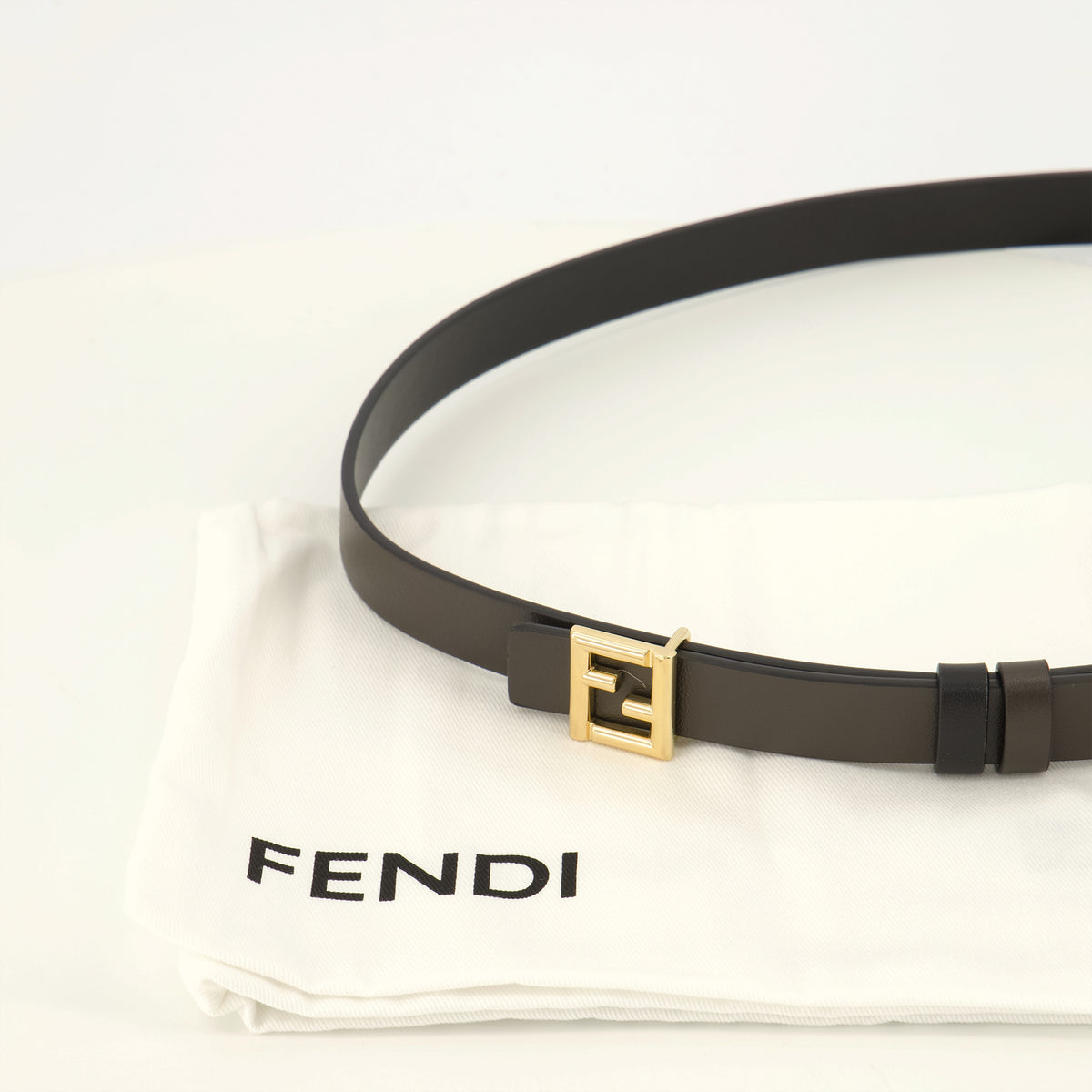 Ceintures Ceinture FF réversible noir Fendi Noir Femme